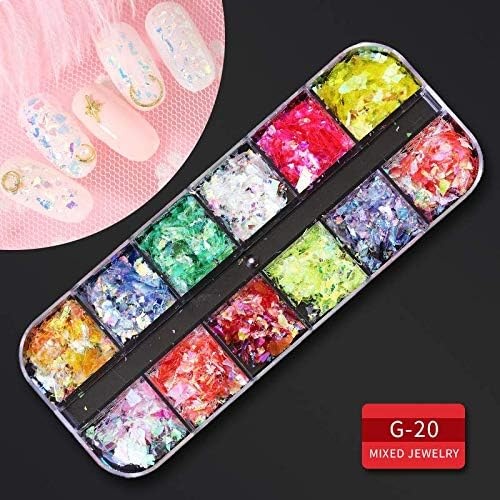 image:imageArtdone Nail Art Studs Glitter Kit 2 Boxes Multicolor 3D Charms Flower Butterfly Snake Rabbit Diamond Cute Nail Jewels for DIY Decoration with Pickup Tools9boxes
