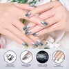 image:imageArtdone 16 Jars Chrome Nail Powder Nail Art Fimo Striping Tape Lines Decoration Metallic Mirror Effect Holographic Aurora Chameleon Pigment Powder 1gJar Pearl for Resin Craft amp Nail Art36jars