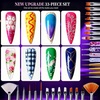 image:imageArtdone 35pcs Nail Art Pens brushesNail Art Tool SetNail Dotting ToolsNail Dust BrushStriping Nail Art Brushes for Long LinesNail Drawing Pen For Nail Design34Pcs Set