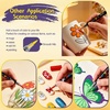 image:imageArtdone Metallic Nail Art Pens Liner Brushes Set 5PCS Pink Color Nail Tools For Long Lines Thin Details Fine Drawing Liner Brush UV Gel Polish Painting Nail Design Sizes 58122025mm12 Colors marker pen