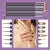 image:imageArtdone Nail Art Brushes and Dotting Tools Kit 11PCS Gel Polish Liner Design Pens for Nail Decorations Supplies Drawing and Nail Paint Brushes Small Detail Accessories BrushesBlack