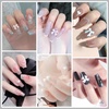 image:imageArtdone Nail Art Studs Glitter Kit 2 Boxes Multicolor 3D Charms Flower Butterfly Snake Rabbit Diamond Cute Nail Jewels for DIY Decoration with Pickup ToolsWhite  Pink  Lilac  Off White Rose Tan  Black  Blue  and Red
