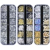 image:imageArtdone Nail Art Studs Glitter Kit 2 Boxes Multicolor 3D Charms Flower Butterfly Snake Rabbit Diamond Cute Nail Jewels for DIY Decoration with Pickup Tools12boxes