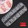 image:imageArtdone Nail Art Studs Glitter Kit 2 Boxes Multicolor 3D Charms Flower Butterfly Snake Rabbit Diamond Cute Nail Jewels for DIY Decoration with Pickup Tools9boxes