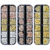 image:imageArtdone Nail Art Studs Glitter Kit 2 Boxes Multicolor 3D Charms Flower Butterfly Snake Rabbit Diamond Cute Nail Jewels for DIY Decoration with Pickup Tools12boxes