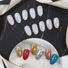 image:imageArtdone 16 Jars Chrome Nail Powder Magic White Pearl Kit Mirror Effect Silver Metallic Holographic Dip Nail Powder Decoration Iridescent Aurora Mermaid Pigment16 Colors Pearl And Chrome