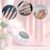 image:imageArtdone 16 Jars Chrome Nail Powder Magic White Pearl Kit Mirror Effect Silver Metallic Holographic Dip Nail Powder Decoration Iridescent Aurora Mermaid Pigment8 jars pearl chrome