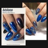 image:imageArtdone Chrome Nail Powder Coffee Color Iridescent Aurora Powder Metallic Mirror Effect Pigment Pearlescent Mermaid Pigment Pearl Glitter Dust Kit Nail Art Decoration Resin CraftDark blue