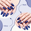 image:imageArtdone Sheer Gel Nail Polish Set Jelly UV Gel 6 Colors Translucent Milky White Pink Nude Brown Colors Nail Polish For All Seasons Neutral Soak off LED Lamp Gel Manicure Kit For Nail ArtRoyal Blue HEMAFREE