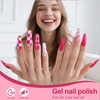 image:imageArtdone Sheer Gel Nail Polish Set Jelly UV Gel 6 Colors Translucent Milky White Pink Nude Brown Colors Nail Polish For All Seasons Neutral Soak off LED Lamp Gel Manicure Kit For Nail ArtMini Gel Color Set A