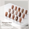 image:imageArtdone Sheer Gel Nail Polish Set Jelly UV Gel 6 Colors Translucent Milky White Pink Nude Brown Colors Nail Polish For All Seasons Neutral Soak off LED Lamp Gel Manicure Kit For Nail ArtBrown  Hema Free  Solid