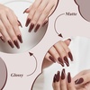 image:imageArtdone Sheer Gel Nail Polish Set Jelly UV Gel 6 Colors Translucent Milky White Pink Nude Brown Colors Nail Polish For All Seasons Neutral Soak off LED Lamp Gel Manicure Kit For Nail ArtDark brown  Hema Free  Solid