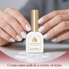 image:imageArtdone Sheer Gel Nail Polish Set Jelly UV Gel 6 Colors Translucent Milky White Pink Nude Brown Colors Nail Polish For All Seasons Neutral Soak off LED Lamp Gel Manicure Kit For Nail ArtWhite  Hema Free  Solid