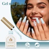 image:imageArtdone Sheer Gel Nail Polish Set Jelly UV Gel 6 Colors Translucent Milky White Pink Nude Brown Colors Nail Polish For All Seasons Neutral Soak off LED Lamp Gel Manicure Kit For Nail ArtIce Blue HEMAFREE