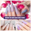 image:imageArtdone Sheer Gel Nail Polish Set Jelly UV Gel 6 Colors Translucent Milky White Pink Nude Brown Colors Nail Polish For All Seasons Neutral Soak off LED Lamp Gel Manicure Kit For Nail ArtPearl Color