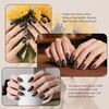 image:imageArtdone Sheer Gel Nail Polish Set Jelly UV Gel 6 Colors Translucent Milky White Pink Nude Brown Colors Nail Polish For All Seasons Neutral Soak off LED Lamp Gel Manicure Kit For Nail ArtEbony color  Hema Free  Solid