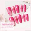 image:imageArtdone Sheer Gel Nail Polish Set Jelly UV Gel 6 Colors Translucent Milky White Pink Nude Brown Colors Nail Polish For All Seasons Neutral Soak off LED Lamp Gel Manicure Kit For Nail ArtBright Pink HEMAFREE