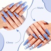 image:imageArtdone Sheer Gel Nail Polish Set Jelly UV Gel 6 Colors Translucent Milky White Pink Nude Brown Colors Nail Polish For All Seasons Neutral Soak off LED Lamp Gel Manicure Kit For Nail ArtSoft Violet HEMAFREE