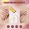 image:imageArtdone Sheer Gel Nail Polish Set Jelly UV Gel 6 Colors Translucent Milky White Pink Nude Brown Colors Nail Polish For All Seasons Neutral Soak off LED Lamp Gel Manicure Kit For Nail ArtSolidNude Color
