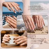 image:imageArtdone Sheer Gel Nail Polish Set Jelly UV Gel 6 Colors Translucent Milky White Pink Nude Brown Colors Nail Polish For All Seasons Neutral Soak off LED Lamp Gel Manicure Kit For Nail ArtBrown  Hema Free  Solid