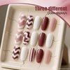 image:imageArtdone Sheer Gel Nail Polish Set Jelly UV Gel 6 Colors Translucent Milky White Pink Nude Brown Colors Nail Polish For All Seasons Neutral Soak off LED Lamp Gel Manicure Kit For Nail ArtSolidNude Color