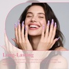 image:imageArtdone Sheer Gel Nail Polish Set Jelly UV Gel 6 Colors Translucent Milky White Pink Nude Brown Colors Nail Polish For All Seasons Neutral Soak off LED Lamp Gel Manicure Kit For Nail Artlight pink  Hema Free  Solid