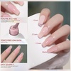 image:imageArtdone Sheer Gel Nail Polish Set Jelly UV Gel 6 Colors Translucent Milky White Pink Nude Brown Colors Nail Polish For All Seasons Neutral Soak off LED Lamp Gel Manicure Kit For Nail ArtCheek color