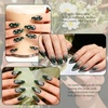 image:imageArtdone Sheer Gel Nail Polish Set Jelly UV Gel 6 Colors Translucent Milky White Pink Nude Brown Colors Nail Polish For All Seasons Neutral Soak off LED Lamp Gel Manicure Kit For Nail ArtEmerald Green HEMAFREE