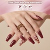 image:imageArtdone Sheer Gel Nail Polish Set Jelly UV Gel 6 Colors Translucent Milky White Pink Nude Brown Colors Nail Polish For All Seasons Neutral Soak off LED Lamp Gel Manicure Kit For Nail ArtSolidNude Color