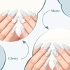 image:imageArtdone Sheer Gel Nail Polish Set Jelly UV Gel 6 Colors Translucent Milky White Pink Nude Brown Colors Nail Polish For All Seasons Neutral Soak off LED Lamp Gel Manicure Kit For Nail ArtIce Blue HEMAFREE