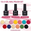 image:imageArtdone Sheer Gel Nail Polish Set Jelly UV Gel 6 Colors Translucent Milky White Pink Nude Brown Colors Nail Polish For All Seasons Neutral Soak off LED Lamp Gel Manicure Kit For Nail ArtMini Gel Color Set C
