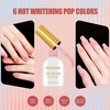 image:imageArtdone Sheer Gel Nail Polish Set Jelly UV Gel 6 Colors Translucent Milky White Pink Nude Brown Colors Nail Polish For All Seasons Neutral Soak off LED Lamp Gel Manicure Kit For Nail ArtPorcelain White Orange Nude Pink Reddish orange Light reddish brown