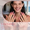 image:imageArtdone Sheer Gel Nail Polish Set Jelly UV Gel 6 Colors Translucent Milky White Pink Nude Brown Colors Nail Polish For All Seasons Neutral Soak off LED Lamp Gel Manicure Kit For Nail ArtPink  Hema Free  Solid