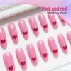 image:imageArtdone Sheer Gel Nail Polish Set Jelly UV Gel 6 Colors Translucent Milky White Pink Nude Brown Colors Nail Polish For All Seasons Neutral Soak off LED Lamp Gel Manicure Kit For Nail ArtSoildPink And Red