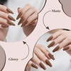 image:imageArtdone Sheer Gel Nail Polish Set Jelly UV Gel 6 Colors Translucent Milky White Pink Nude Brown Colors Nail Polish For All Seasons Neutral Soak off LED Lamp Gel Manicure Kit For Nail ArtBrown  Hema Free  Solid