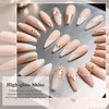 image:imageArtdone Sheer Gel Nail Polish Set Jelly UV Gel 6 Colors Translucent Milky White Pink Nude Brown Colors Nail Polish For All Seasons Neutral Soak off LED Lamp Gel Manicure Kit For Nail Artlight nude color  Hema Free  Solid