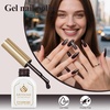 image:imageArtdone Sheer Gel Nail Polish Set Jelly UV Gel 6 Colors Translucent Milky White Pink Nude Brown Colors Nail Polish For All Seasons Neutral Soak off LED Lamp Gel Manicure Kit For Nail ArtEbony color  Hema Free  Solid