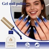 image:imageArtdone Sheer Gel Nail Polish Set Jelly UV Gel 6 Colors Translucent Milky White Pink Nude Brown Colors Nail Polish For All Seasons Neutral Soak off LED Lamp Gel Manicure Kit For Nail ArtRoyal Blue HEMAFREE