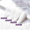 image:imageArtdone Sheer Gel Nail Polish Set Jelly UV Gel 6 Colors Translucent Milky White Pink Nude Brown Colors Nail Polish For All Seasons Neutral Soak off LED Lamp Gel Manicure Kit For Nail ArtMilky white Hemafree