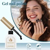 image:imageArtdone Sheer Gel Nail Polish Set Jelly UV Gel 6 Colors Translucent Milky White Pink Nude Brown Colors Nail Polish For All Seasons Neutral Soak off LED Lamp Gel Manicure Kit For Nail ArtBlack color  Hema Free  Solid