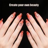 image:imageArtdone Sheer Gel Nail Polish Set Jelly UV Gel 6 Colors Translucent Milky White Pink Nude Brown Colors Nail Polish For All Seasons Neutral Soak off LED Lamp Gel Manicure Kit For Nail ArtNude Pink Orange Brown