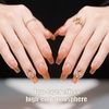 image:imageArtdone Sheer Gel Nail Polish Set Jelly UV Gel 6 Colors Translucent Milky White Pink Nude Brown Colors Nail Polish For All Seasons Neutral Soak off LED Lamp Gel Manicure Kit For Nail ArtMilky White Yellow Light Apricot Red