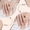 image:imageArtdone Sheer Gel Nail Polish Set Jelly UV Gel 6 Colors Translucent Milky White Pink Nude Brown Colors Nail Polish For All Seasons Neutral Soak off LED Lamp Gel Manicure Kit For Nail ArtNude color  Hema Free  Solid