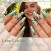 image:imageArtdone Sheer Gel Nail Polish Set Jelly UV Gel 6 Colors Translucent Milky White Pink Nude Brown Colors Nail Polish For All Seasons Neutral Soak off LED Lamp Gel Manicure Kit For Nail ArtMint Green HEMAFREE