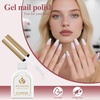image:imageArtdone Sheer Gel Nail Polish Set Jelly UV Gel 6 Colors Translucent Milky White Pink Nude Brown Colors Nail Polish For All Seasons Neutral Soak off LED Lamp Gel Manicure Kit For Nail ArtWhite  Hema Free  Solid