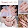 image:imageArtdone Sheer Gel Nail Polish Set Jelly UV Gel 6 Colors Translucent Milky White Pink Nude Brown Colors Nail Polish For All Seasons Neutral Soak off LED Lamp Gel Manicure Kit For Nail ArtCheek color
