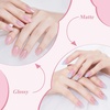 image:imageArtdone Sheer Gel Nail Polish Set Jelly UV Gel 6 Colors Translucent Milky White Pink Nude Brown Colors Nail Polish For All Seasons Neutral Soak off LED Lamp Gel Manicure Kit For Nail Artlight pink  Hema Free  Solid