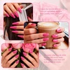 image:imageArtdone Sheer Gel Nail Polish Set Jelly UV Gel 6 Colors Translucent Milky White Pink Nude Brown Colors Nail Polish For All Seasons Neutral Soak off LED Lamp Gel Manicure Kit For Nail ArtBright Pink HEMAFREE