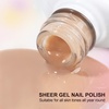 image:imageArtdone Sheer Gel Nail Polish Set Jelly UV Gel 6 Colors Translucent Milky White Pink Nude Brown Colors Nail Polish For All Seasons Neutral Soak off LED Lamp Gel Manicure Kit For Nail ArtSheer Milky Nude Pink