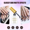 image:imageArtdone Sheer Gel Nail Polish Set Jelly UV Gel 6 Colors Translucent Milky White Pink Nude Brown Colors Nail Polish For All Seasons Neutral Soak off LED Lamp Gel Manicure Kit For Nail ArtSolidOvercast Sky